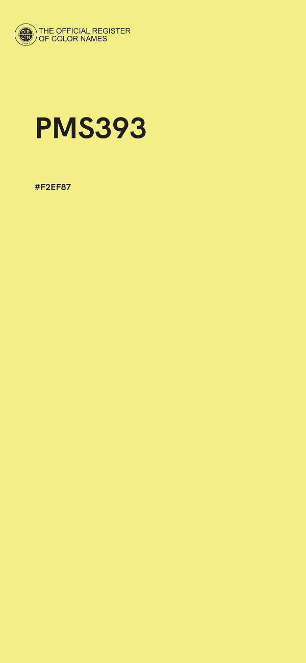 #F2EF87 - PMS393 color image