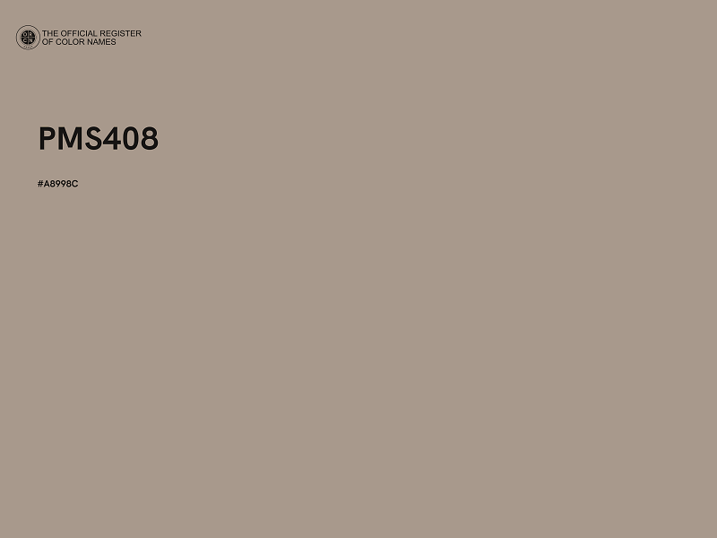 #A8998C - PMS408 color image