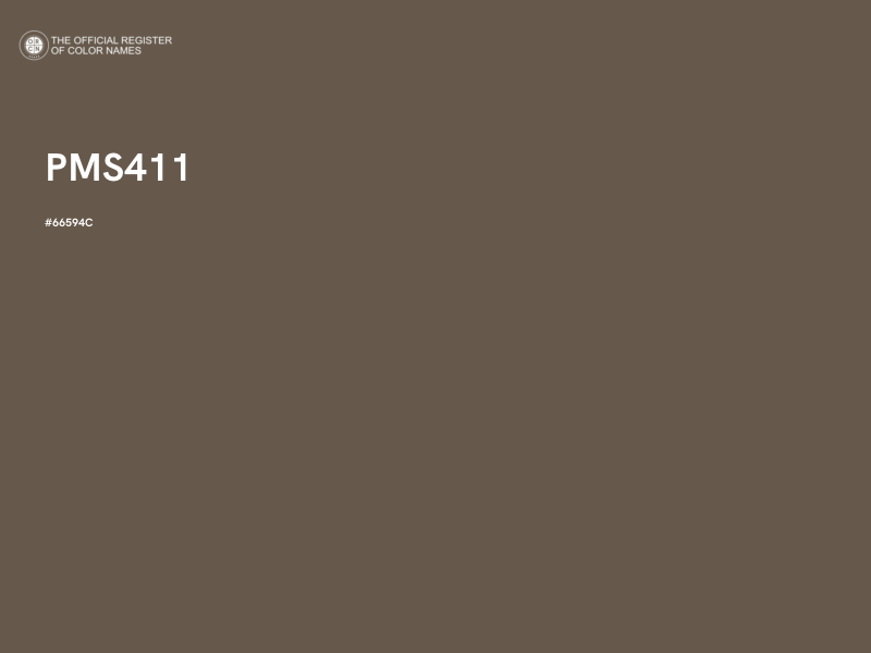 #66594C - PMS411 color image