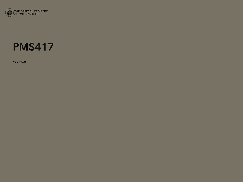 #777263 - PMS417 color image