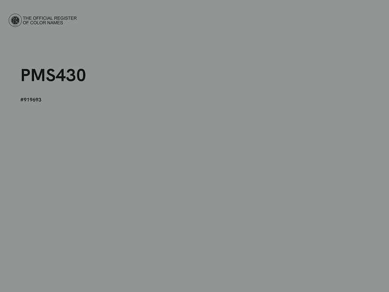 #919693 - PMS430 color image
