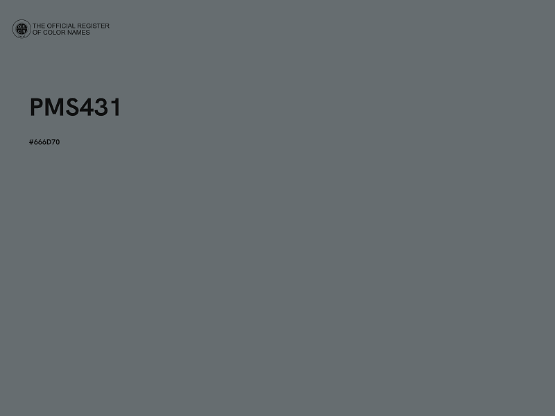 #666D70 - PMS431 color image