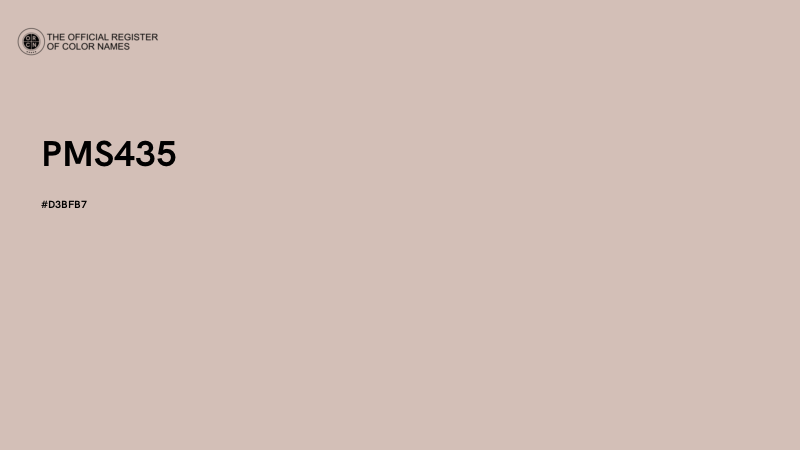 #D3BFB7 - PMS435 color image