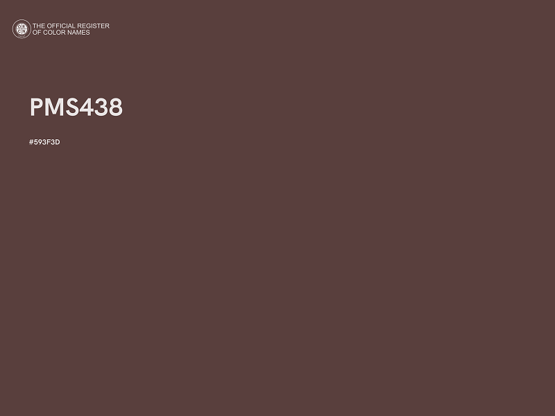 #593F3D - PMS438 color image