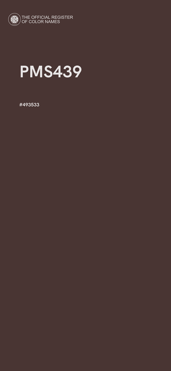 #493533 - PMS439 color image