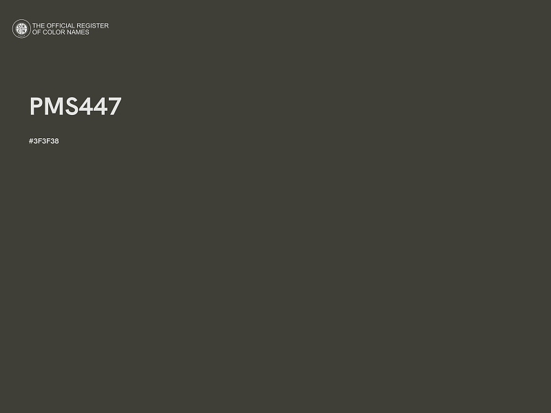 #3F3F38 - PMS447 color image