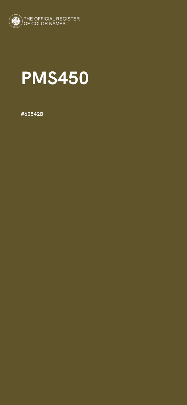#60542B - PMS450 color image