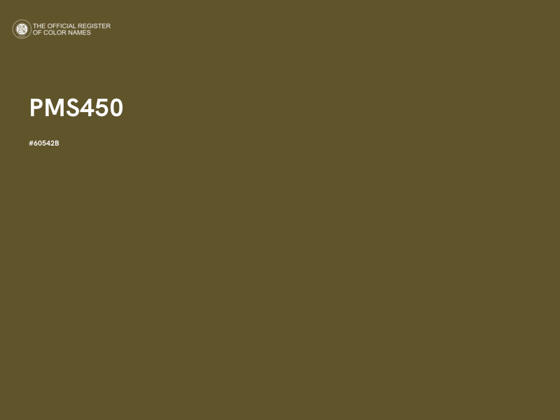 #60542B - PMS450 color image