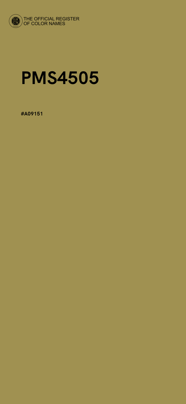 #A09151 - PMS4505 color image