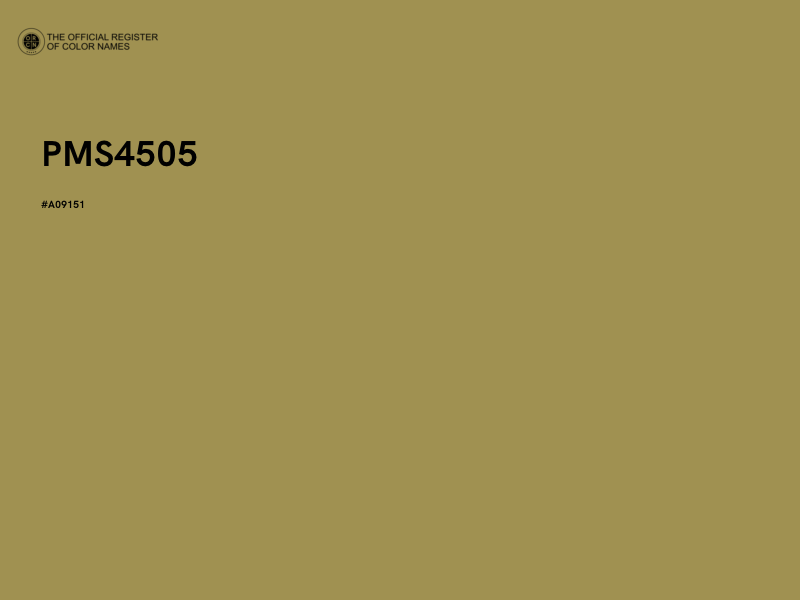 #A09151 - PMS4505 color image