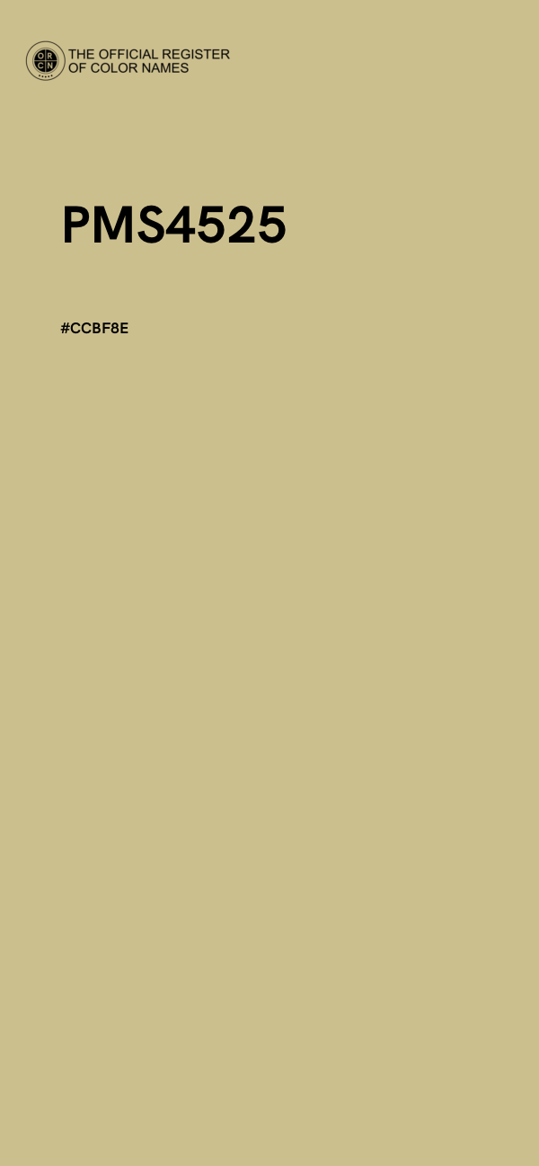 #CCBF8E - PMS4525 color image
