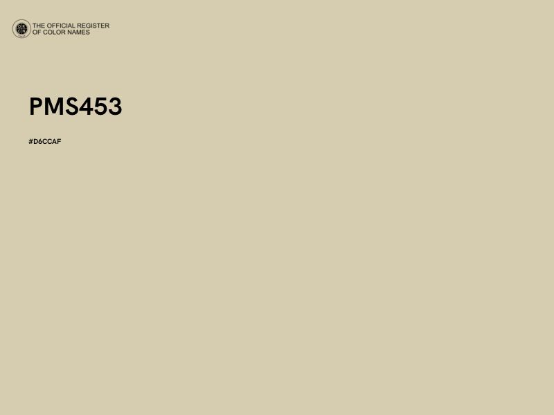 #D6CCAF - PMS453 color image