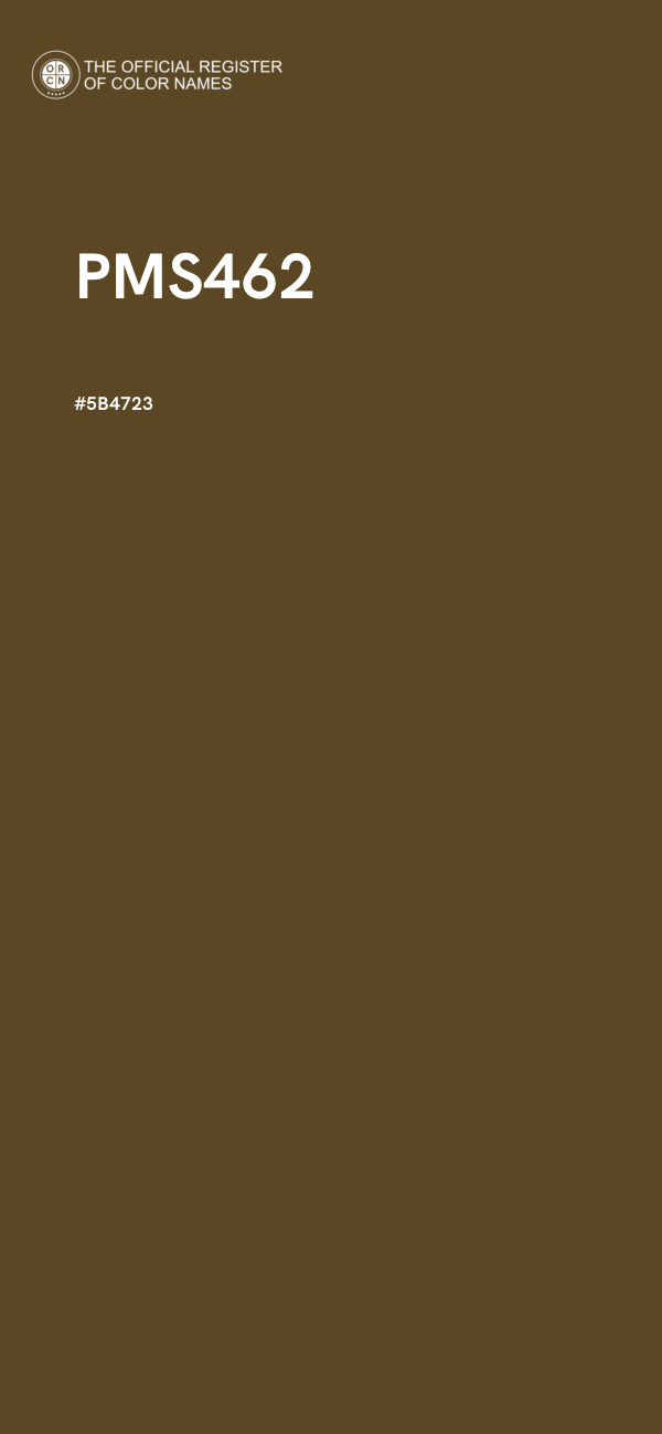 #5B4723 - PMS462 color image