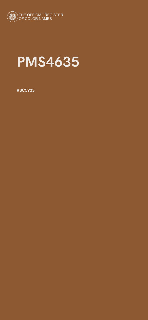 #8C5933 - PMS4635 color image
