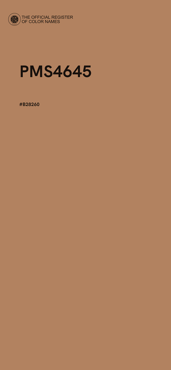 #B28260 - PMS4645 color image