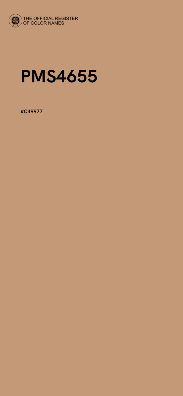 #C49977 - PMS4655 color image