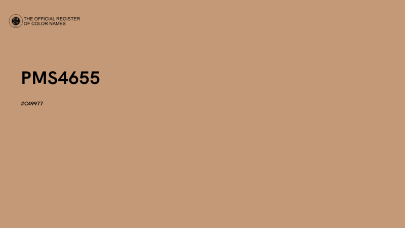 #C49977 - PMS4655 color image