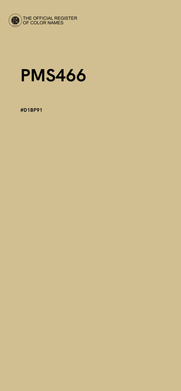 #D1BF91 - PMS466 color image
