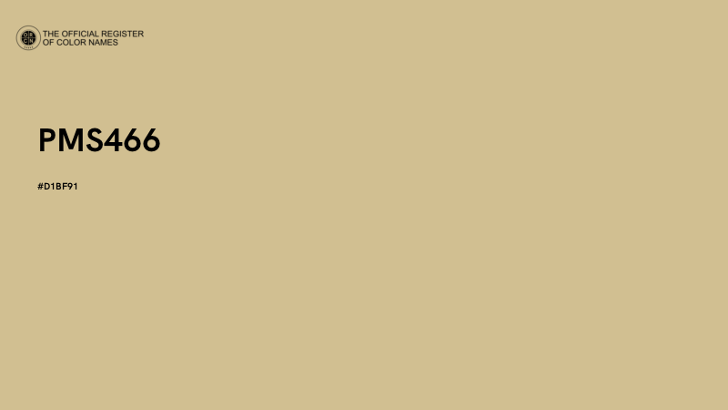 #D1BF91 - PMS466 color image