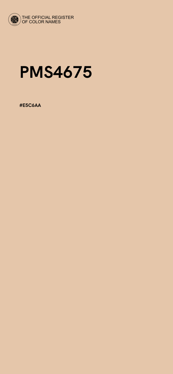 #E5C6AA - PMS4675 color image