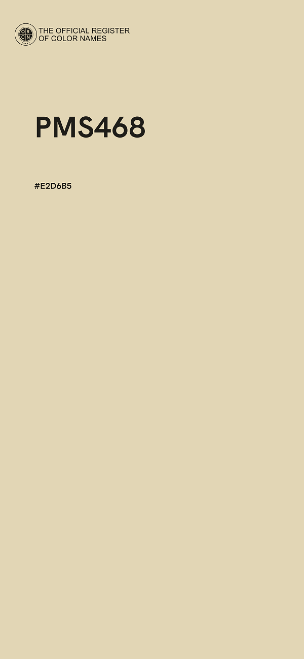 #E2D6B5 - PMS468 color image