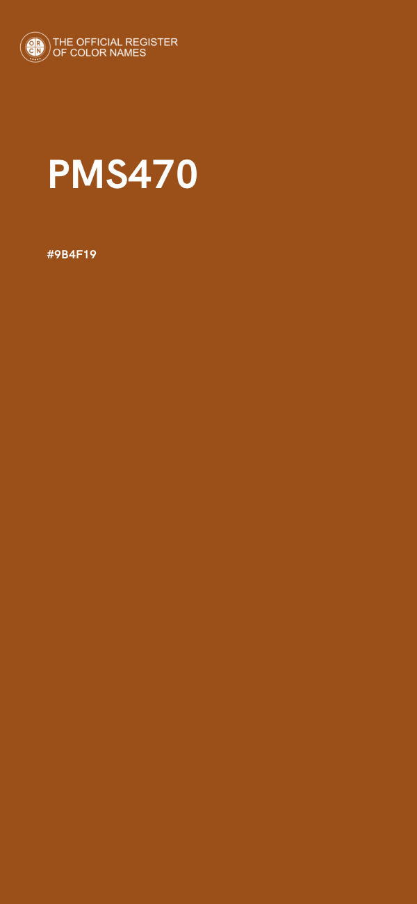 #9B4F19 - PMS470 color image