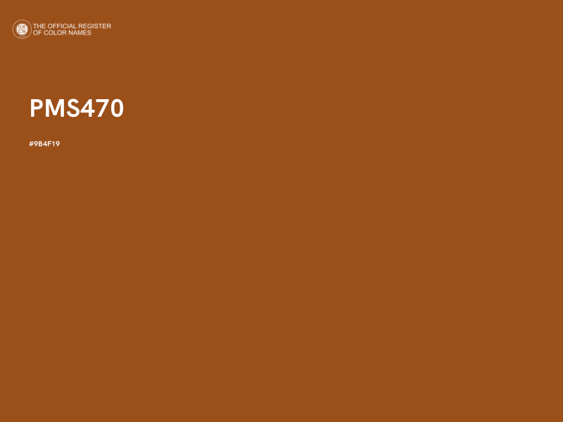#9B4F19 - PMS470 color image