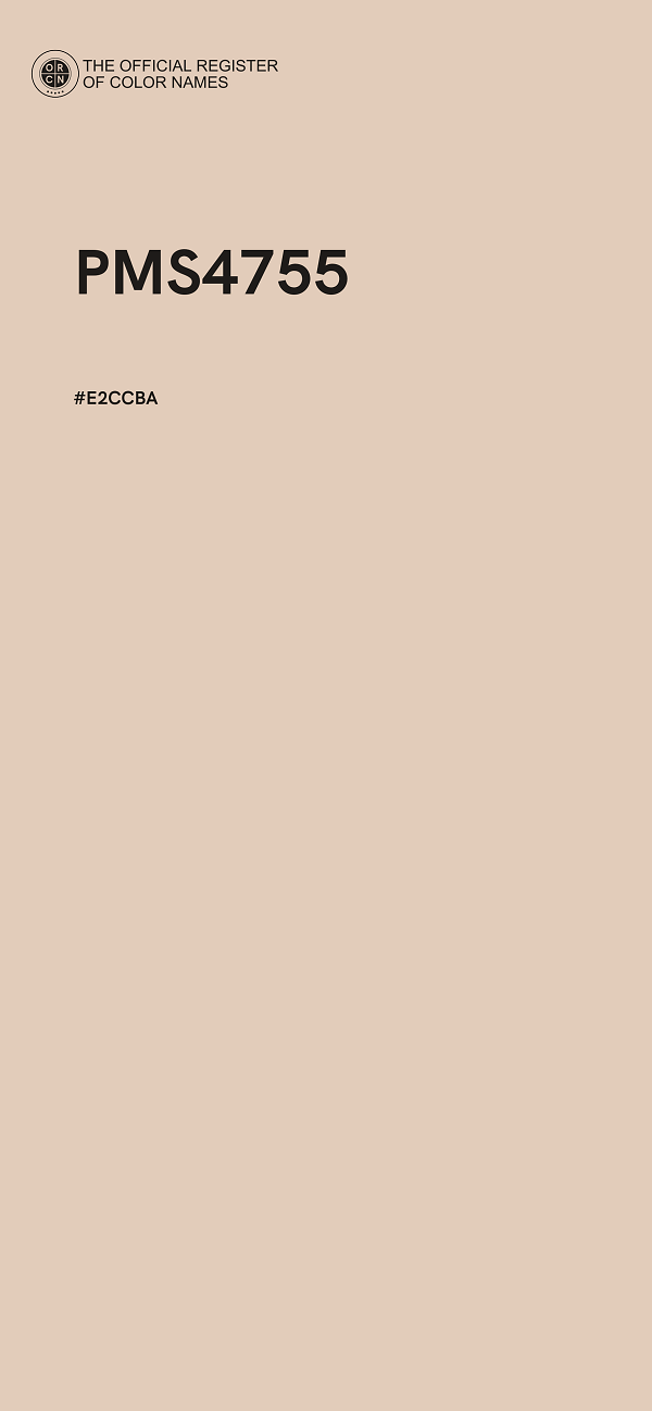 #E2CCBA - PMS4755 color image