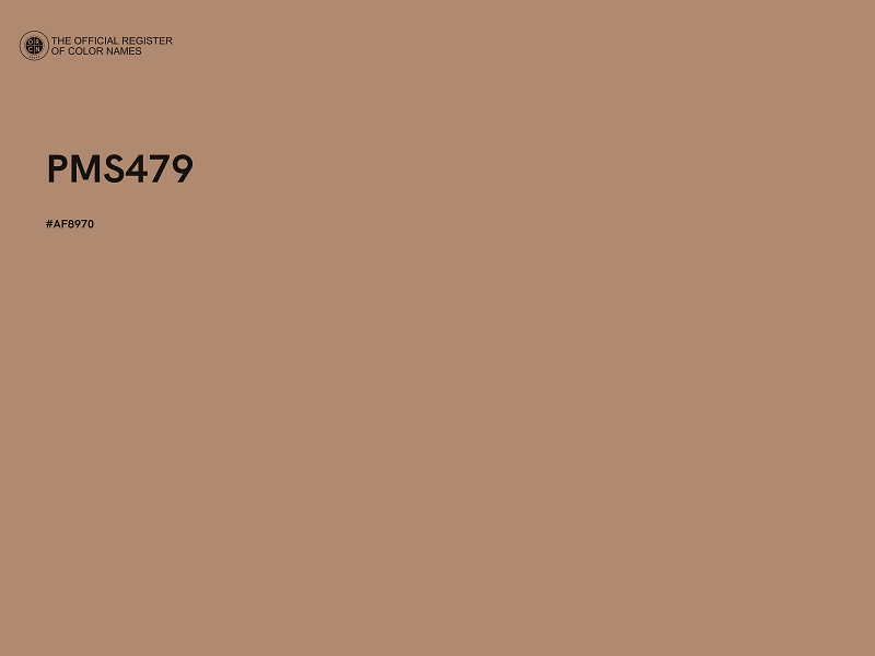 #AF8970 - PMS479 color image