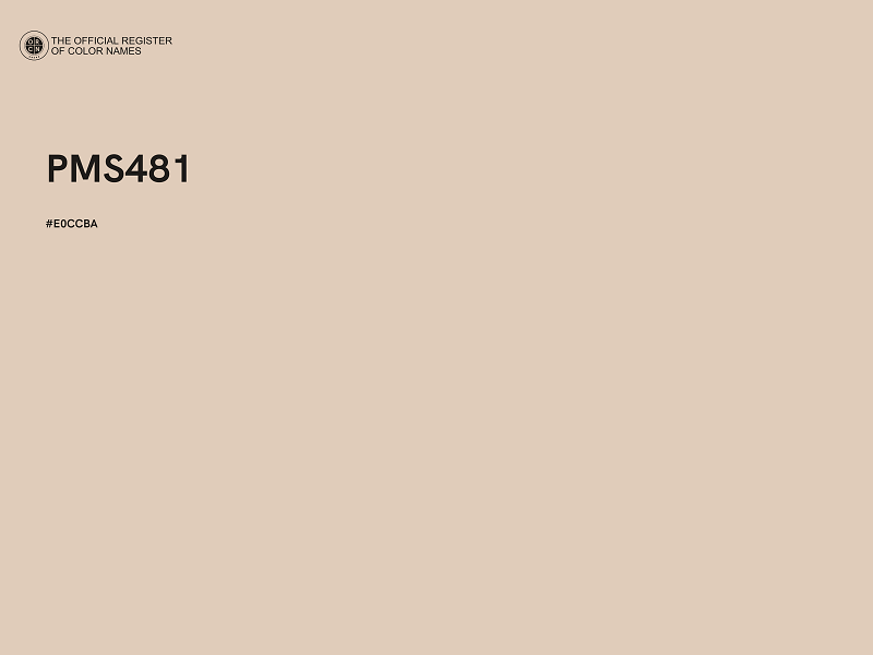 #E0CCBA - PMS481 color image