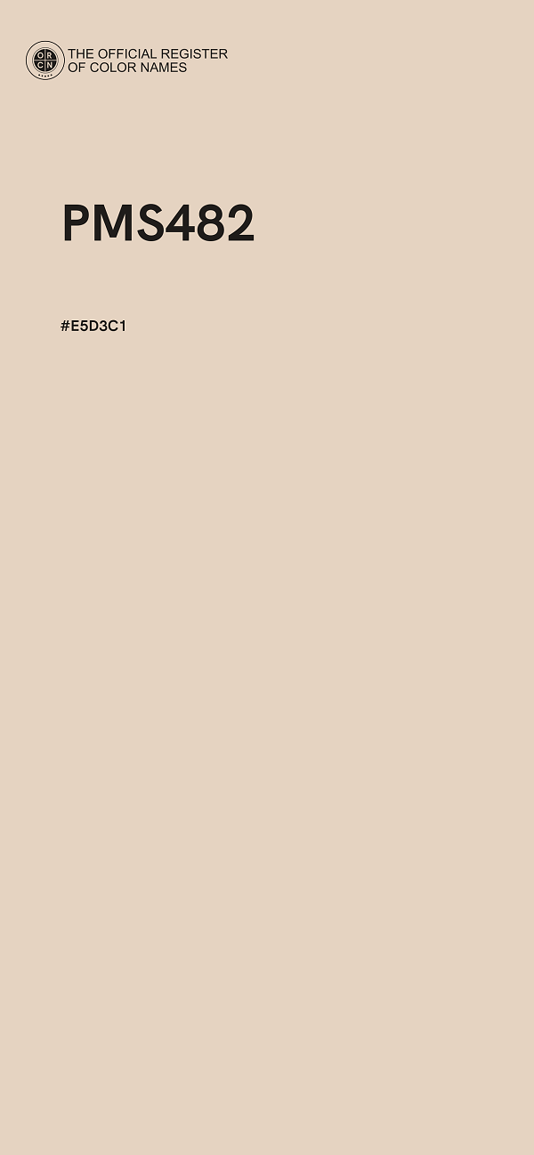 #E5D3C1 - PMS482 color image