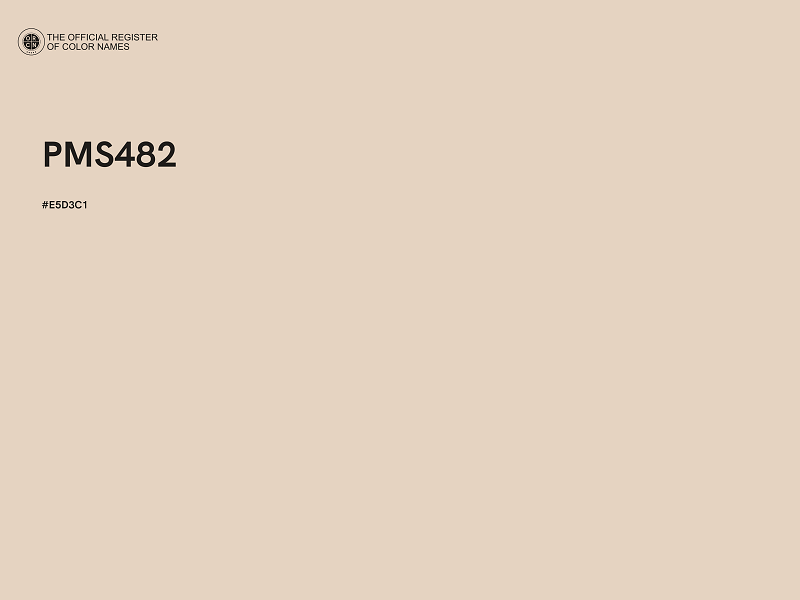 #E5D3C1 - PMS482 color image