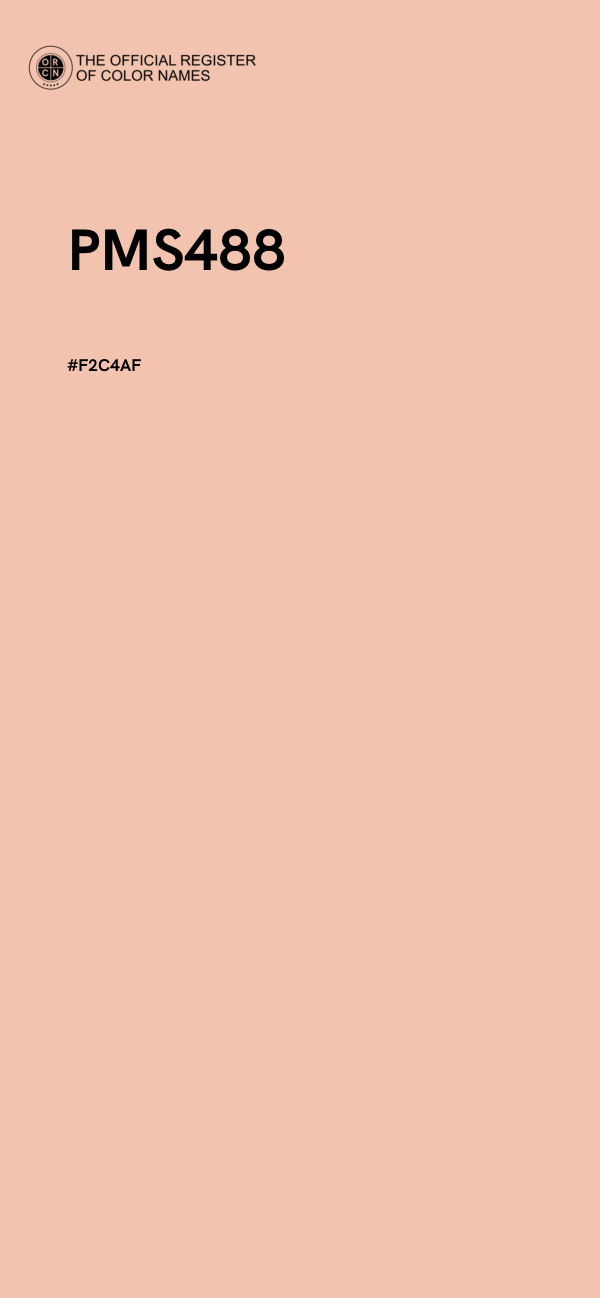 #F2C4AF - PMS488 color image