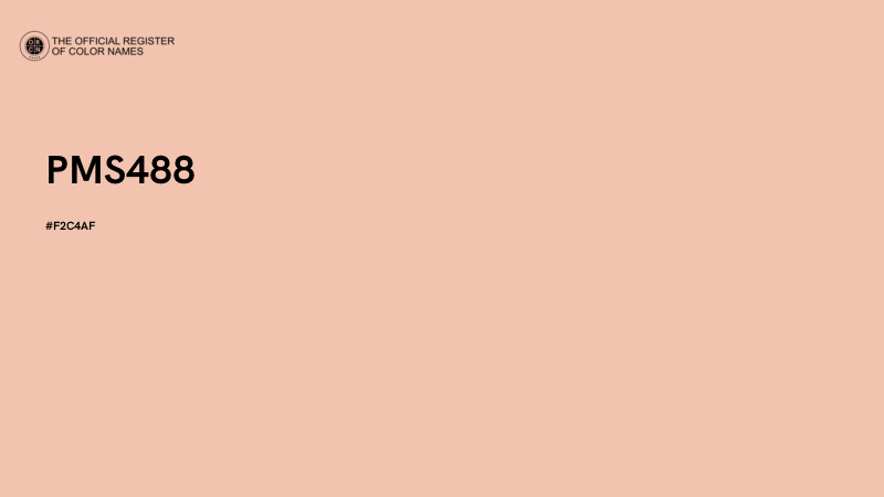 #F2C4AF - PMS488 color image