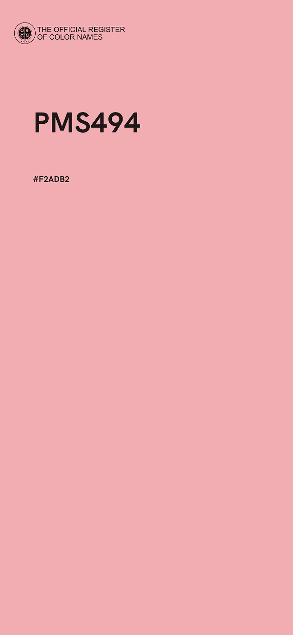 #F2ADB2 - PMS494 color image