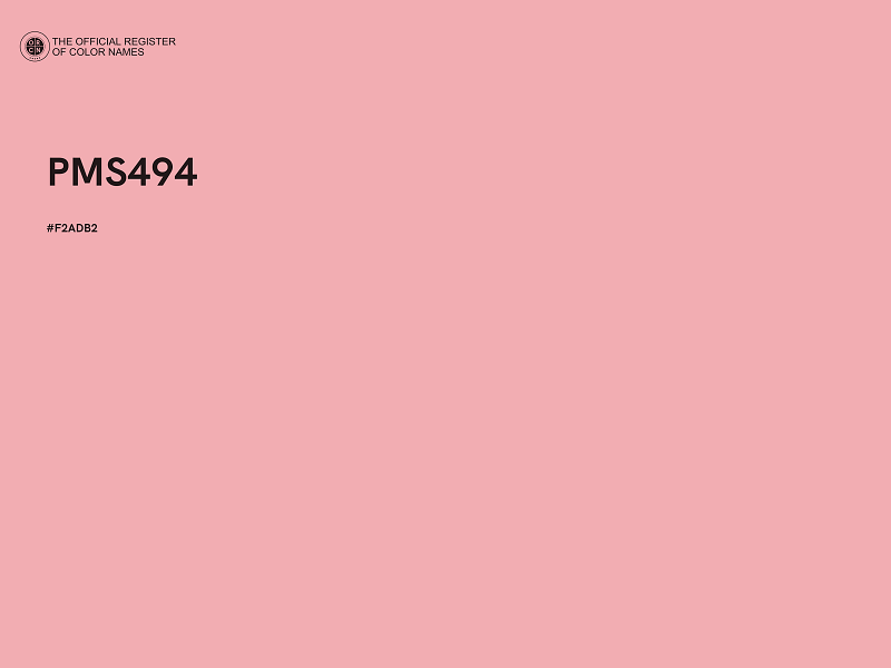 #F2ADB2 - PMS494 color image