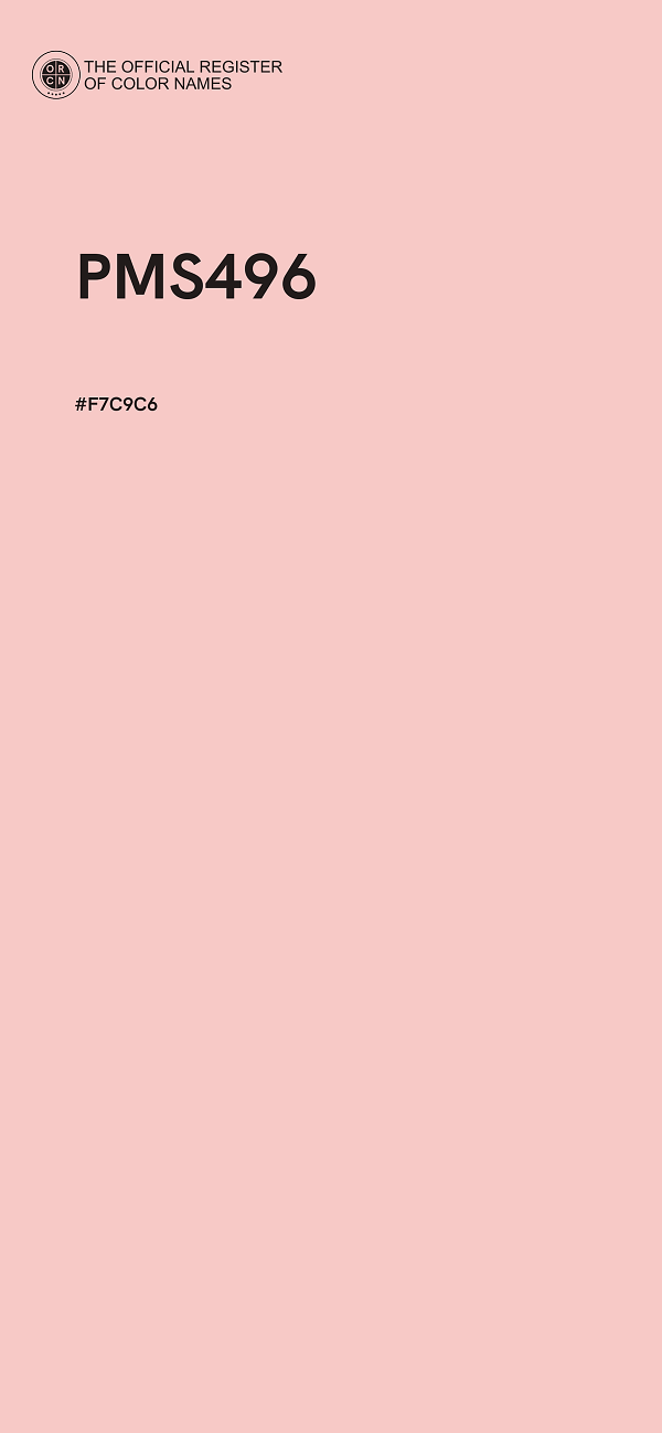 #F7C9C6 - PMS496 color image