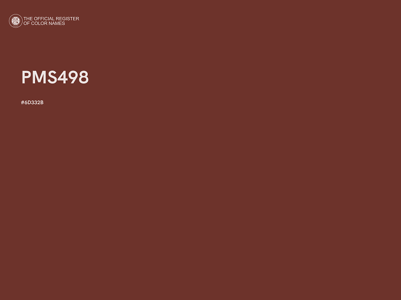 #6D332B - PMS498 color image