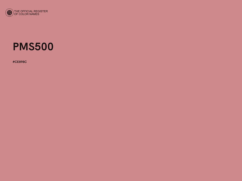 #CE898C - PMS500 color image