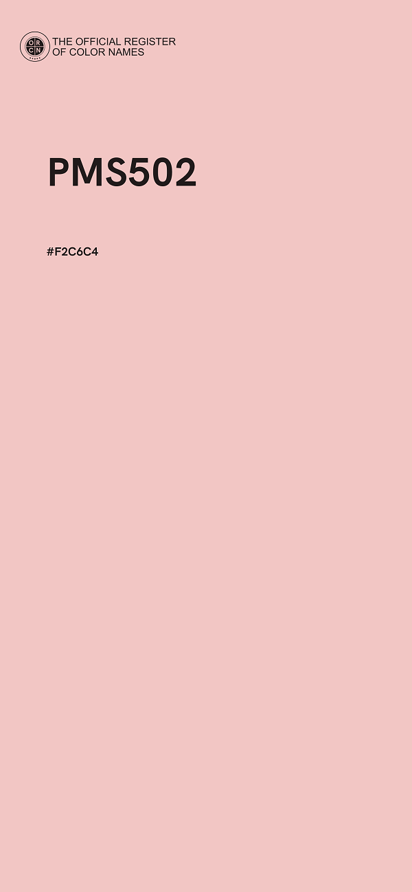 #F2C6C4 - PMS502 color image