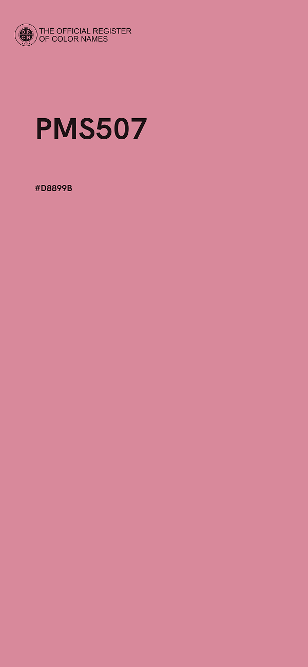 #D8899B - PMS507 color image