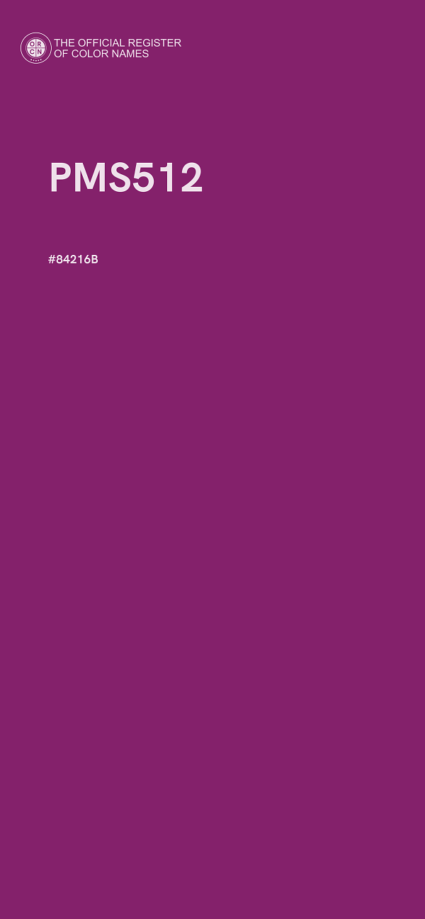 #84216B - PMS512 color image
