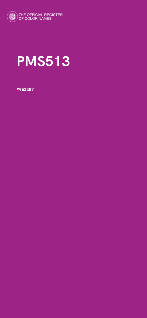 #9E2387 - PMS513 color image
