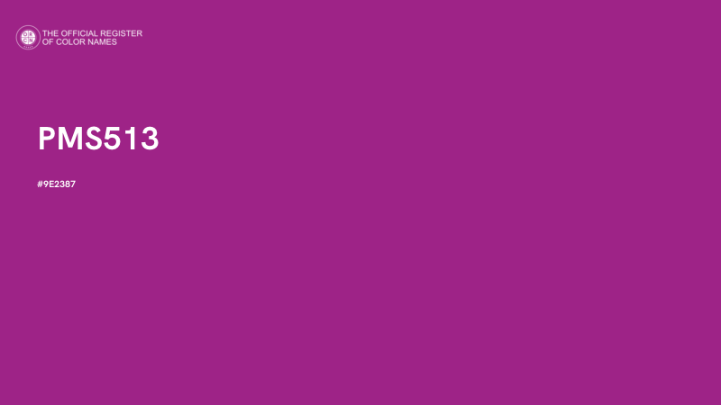 #9E2387 - PMS513 color image