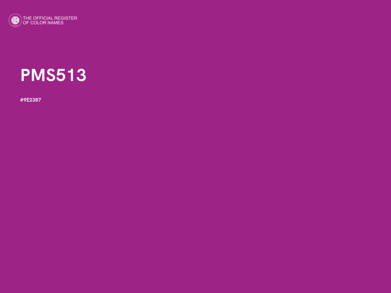 #9E2387 - PMS513 color image
