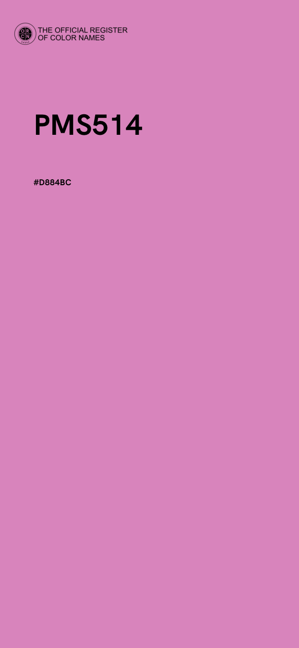 #D884BC - PMS514 color image
