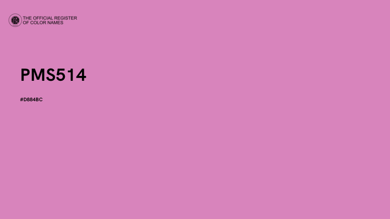 #D884BC - PMS514 color image