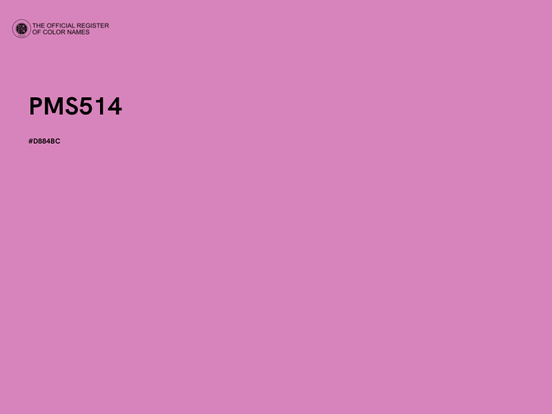 #D884BC - PMS514 color image