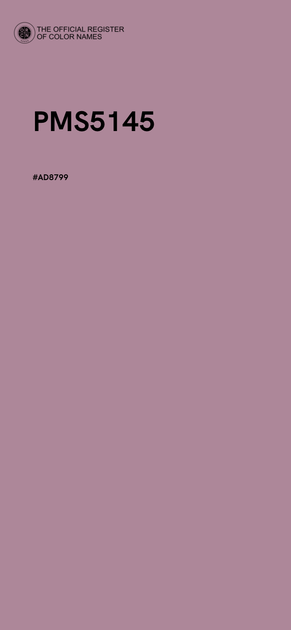 #AD8799 - PMS5145 color image