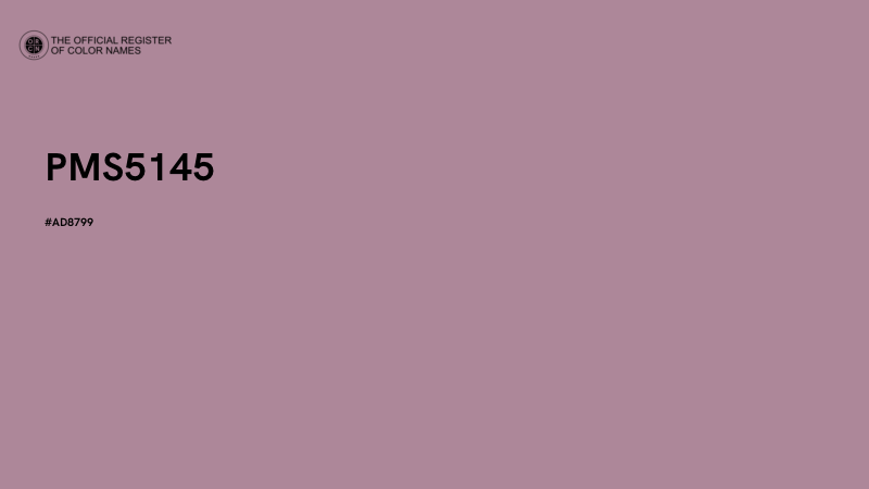 #AD8799 - PMS5145 color image